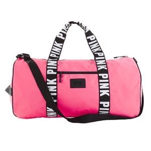 pink weekender duffle bag